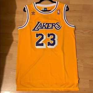 Los Angeles Lakers #23 LeBron James Yellow Jersey